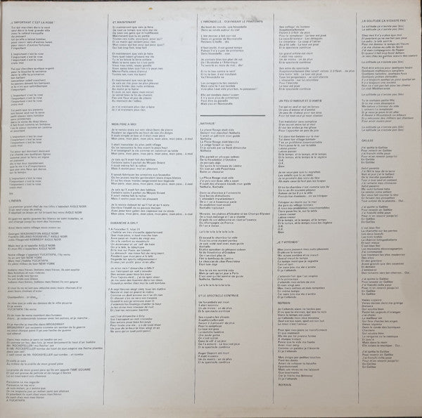 Gilbert Bécaud : Voilà (LP, Comp, gat)