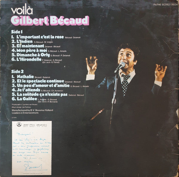 Gilbert Bécaud : Voilà (LP, Comp, gat)