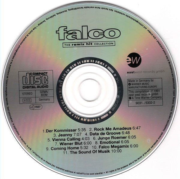 Falco : The Remix Hit Collection (CD, Album, RP)