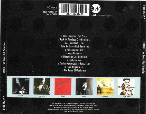 Falco : The Remix Hit Collection (CD, Album, RP)