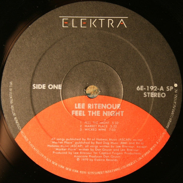 Lee Ritenour : Feel The Night (LP, Album, RE)