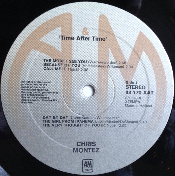 Chris Montez : Time After Time (LP, Album, RE)
