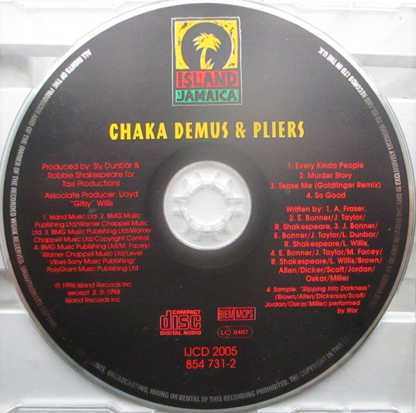 Chaka Demus & Pliers : Every Kinda People (CD, Maxi)