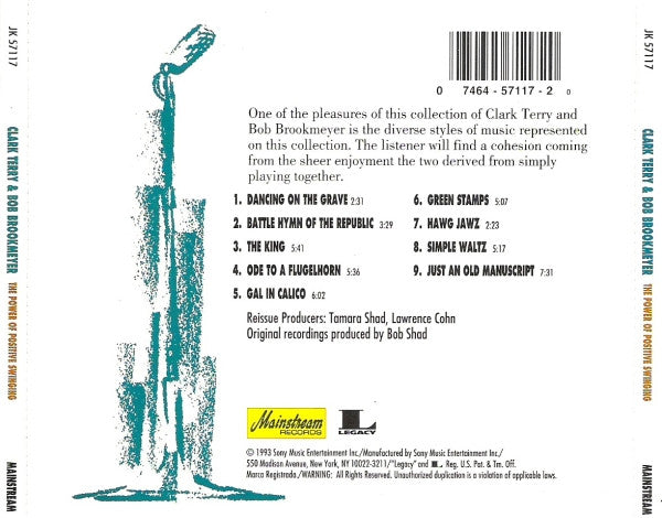 Clark Terry, Bob Brookmeyer : The Power Of Positive Swinging (CD, Album, RE)