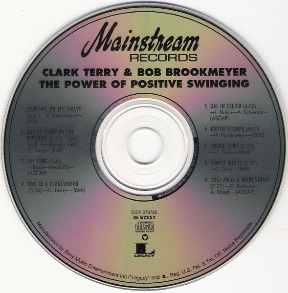 Clark Terry, Bob Brookmeyer : The Power Of Positive Swinging (CD, Album, RE)