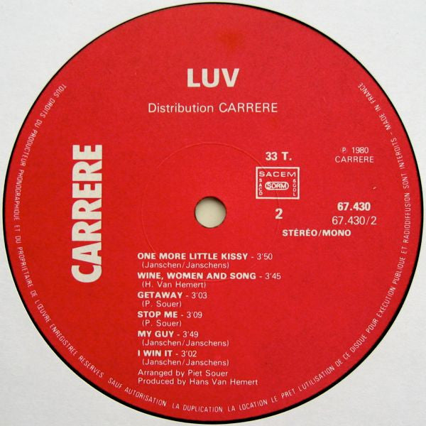 Luv' : True Luv' (LP, Album, RE)
