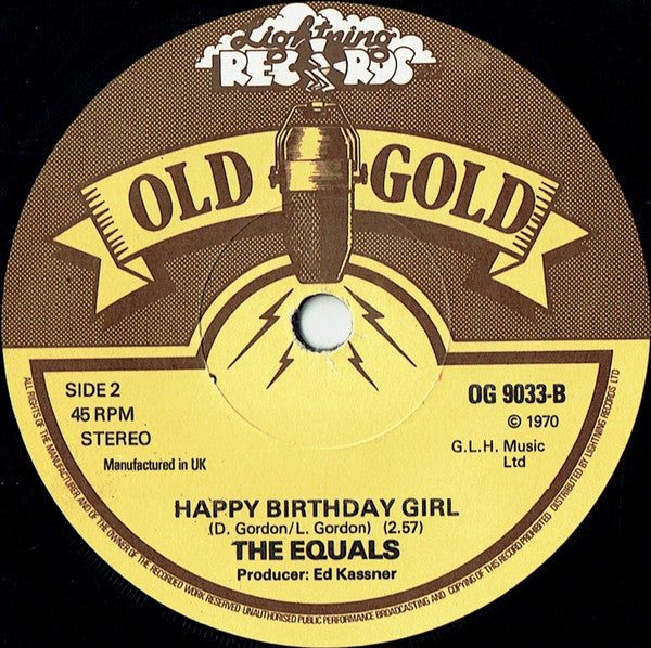The Equals : Black Skinned Blue Eyed Boy / Happy Birthday Girl (7", Single)