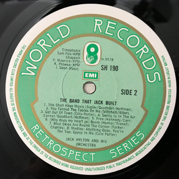 Jack Hylton : The Band That Jack Built (Jack Hylton 1935-1939) (LP, Comp, Mono)