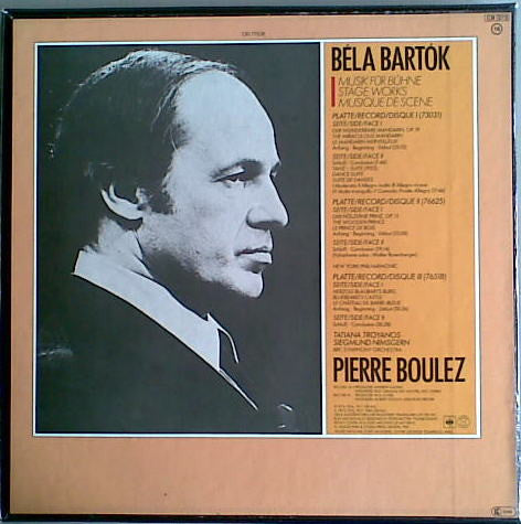 Béla Bartók - Pierre Boulez : Complete Stage Works, Bluebeard's Castle, The Wooden Prince, The Miraculous Mandarin, Dance Suite (3xLP + Box, Comp)