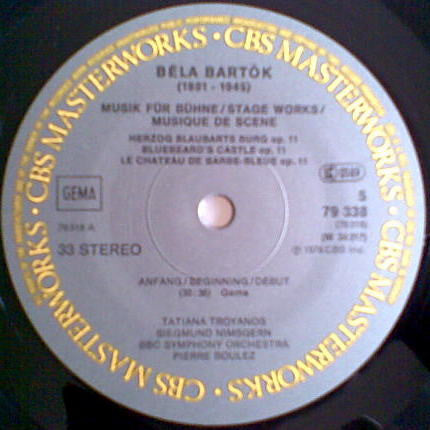Béla Bartók - Pierre Boulez : Complete Stage Works, Bluebeard's Castle, The Wooden Prince, The Miraculous Mandarin, Dance Suite (3xLP + Box, Comp)