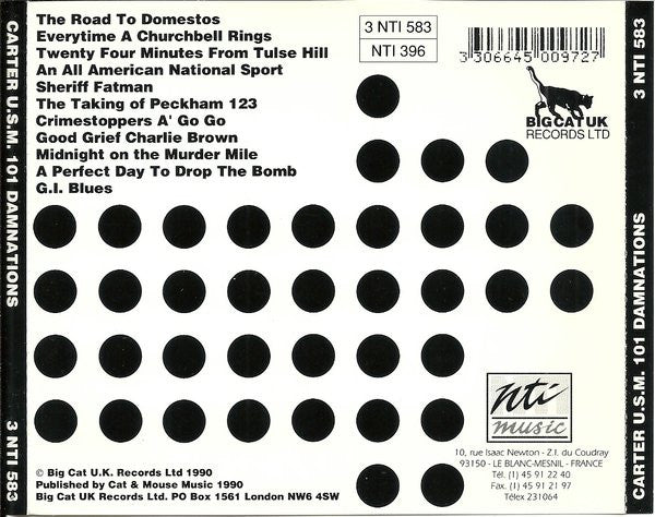 Carter The Unstoppable Sex Machine : 101 Damnations (CD, Album)