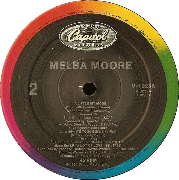 Melba Moore : A Little Bit More (12")