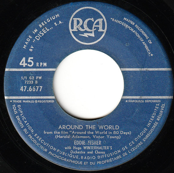 Eddie Fisher : Cindy, Oh Cindy / Around The World (7", Single)