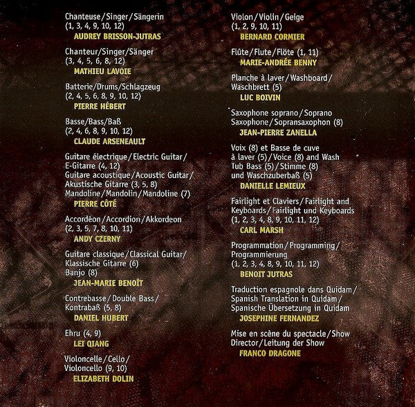 Cirque Du Soleil : Quidam (CD, Album, Enh)