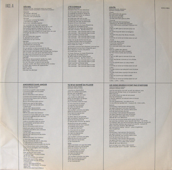 Jean-Luc Lahaye : Appelle Moi Brando (LP, Album)