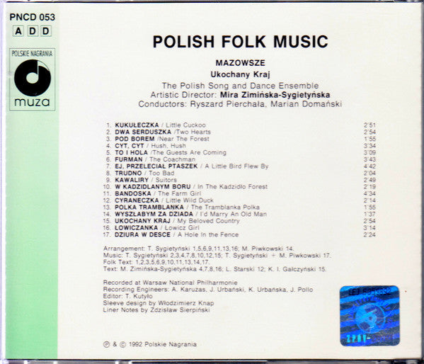 Mazowsze : Ukochany Kraj (CD, Comp)