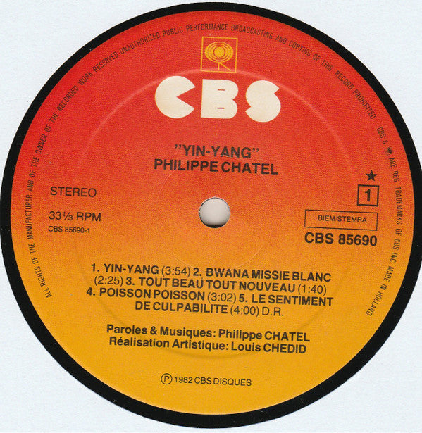 Philippe Chatel : Yin Yang (LP, Album)