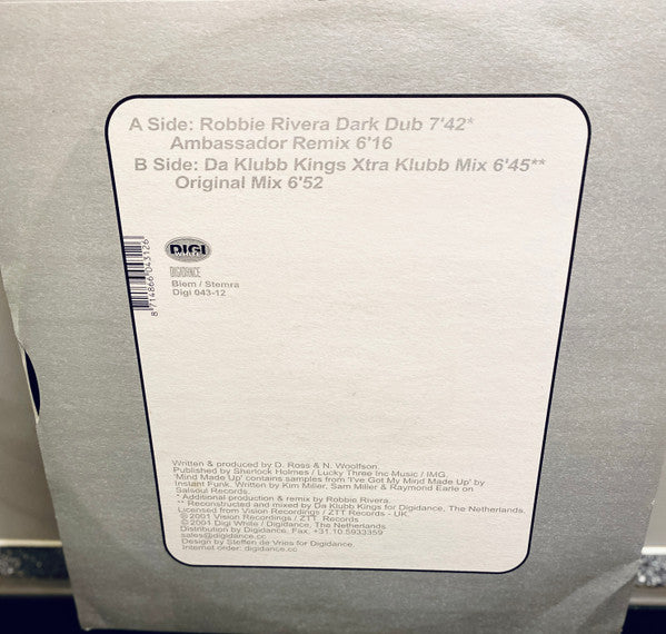 Xtra Large : Mind Made Up (12")