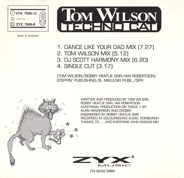 Tom Wilson : Techno Cat (CD, Maxi)