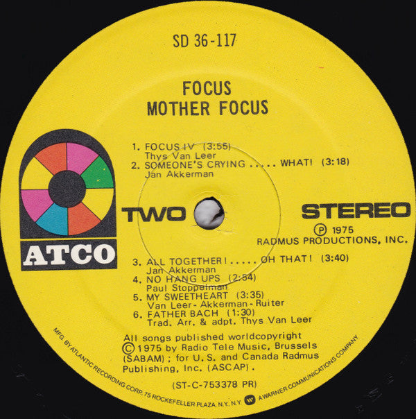 Focus (2) : Mother Focus (LP, Album, Pre)