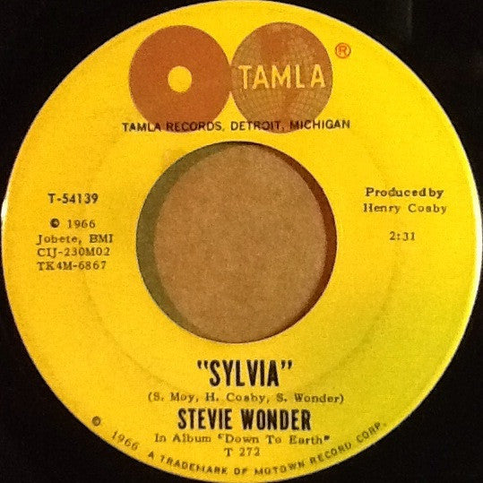 Stevie Wonder : A Place In The Sun / Sylvia (7", Single)