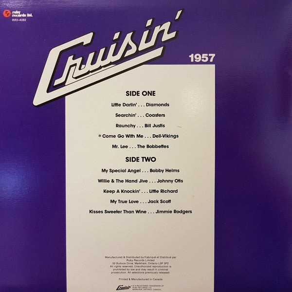 Various : Cruisin' 1957 (LP, Comp)