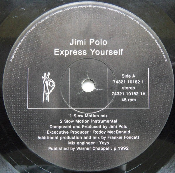 Jimi Polo : Express Yourself (12")