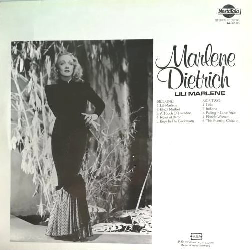 Marlene Dietrich : Lili Marlene (LP, Comp)