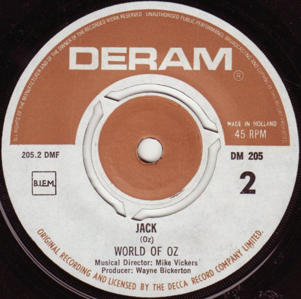 The World Of Oz : King Croesus / Jack (7", Single)