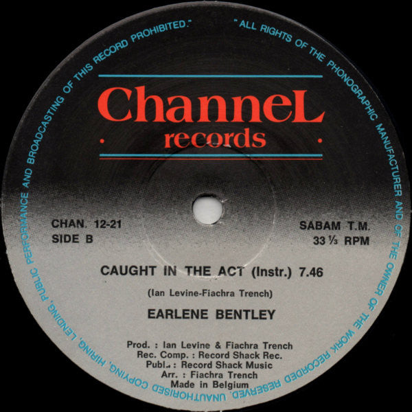 Earlene Bentley : Caught In The Act (12")