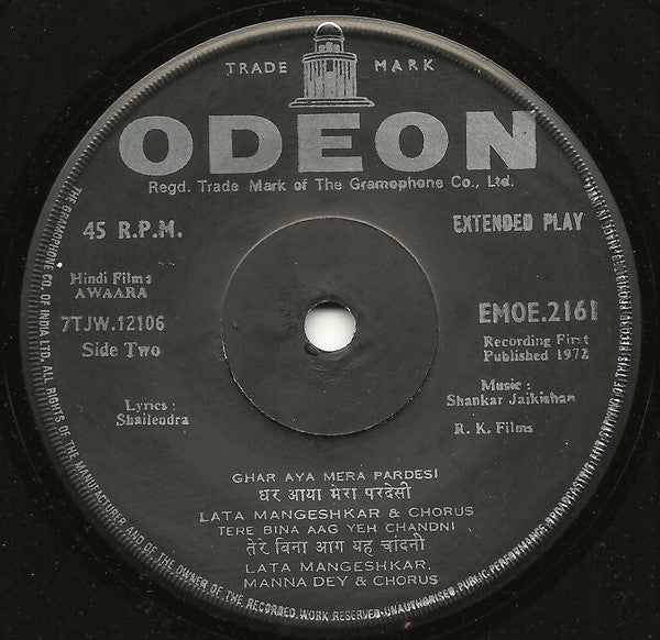 Shankar-Jaikishan : Awaara (7", EP)