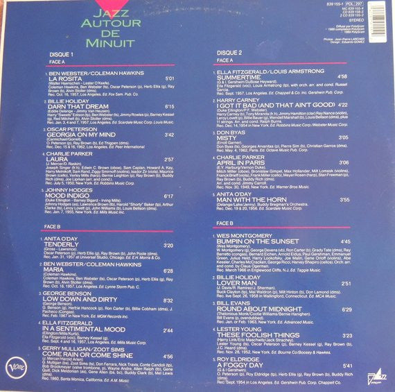 Various : Jazz Autour De Minuit (2xLP, Comp)