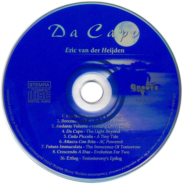 Eric Van Der Heijden : Da Capo - The Light Beyond (CD, Album)