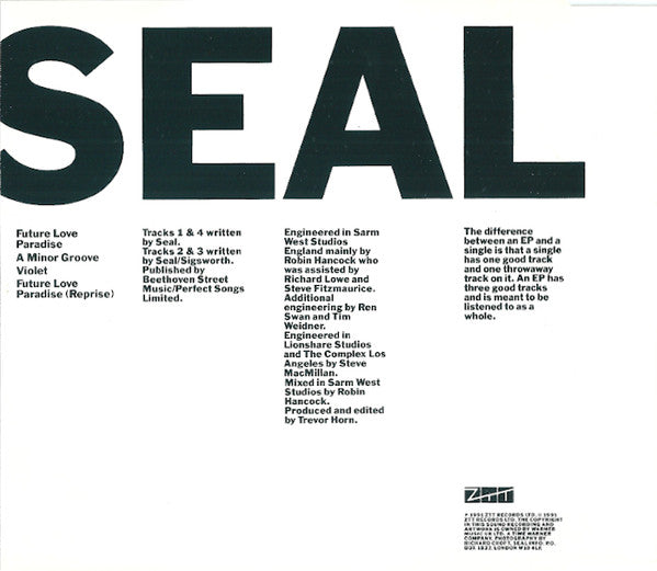Seal : Future Love EP (CD, EP)