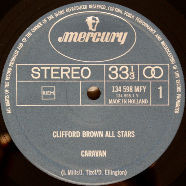 Clifford Brown All Stars : Clifford Brown All Stars (LP, Album, RE)