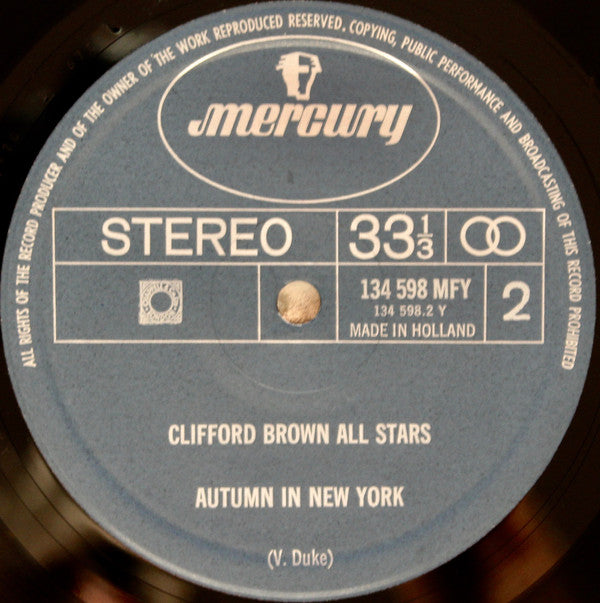 Clifford Brown All Stars : Clifford Brown All Stars (LP, Album, RE)