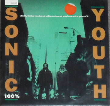 Sonic Youth : 100% (10", Single, Ltd, Num, Ora)