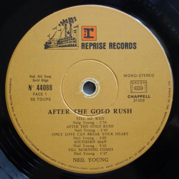 Neil Young : After The Gold Rush (LP, Album, RE, Gat)