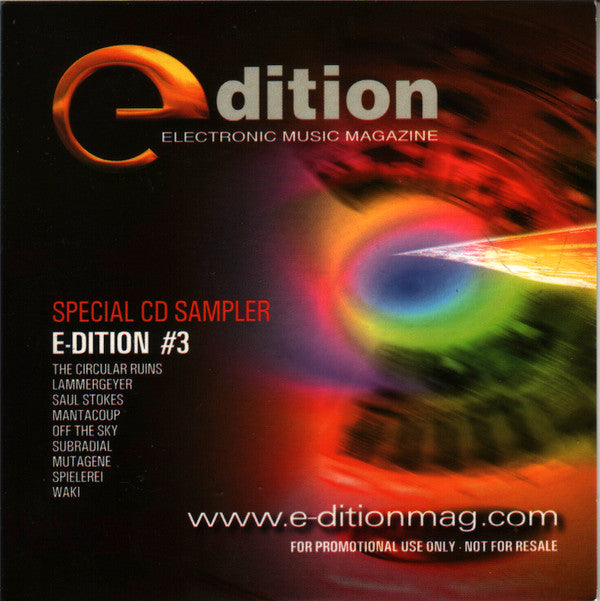 Various : Special CD Sampler E-dition #3 (CD, Comp, Promo, Smplr)