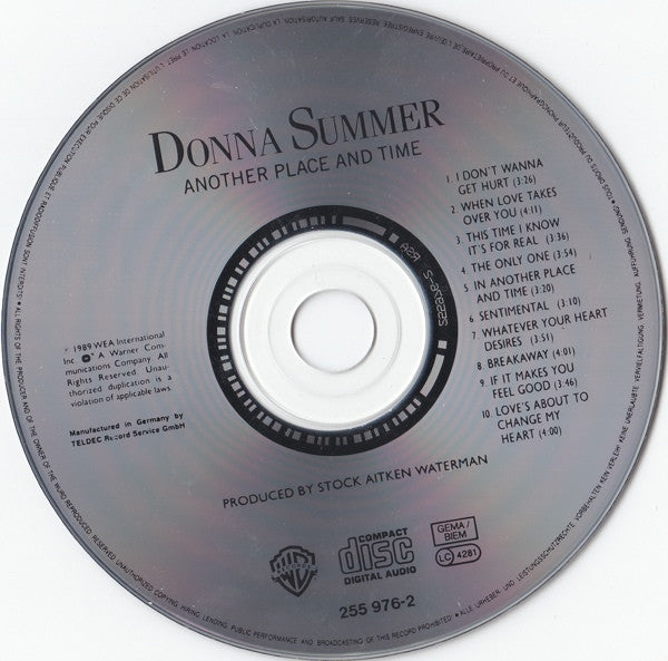 Donna Summer : Another Place And Time (CD, Album)