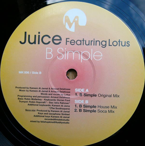 Juice (10) Featuring Lotus (3) : B Simple (12")