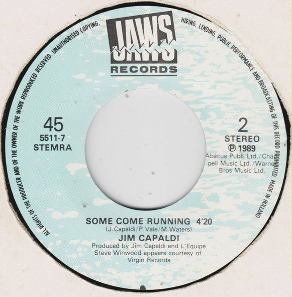 Jim Capaldi : Dancing On The Highway (7", Single)