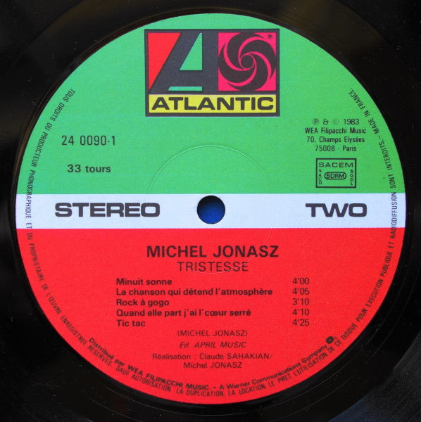 Michel Jonasz : Tristesse (LP, Album)