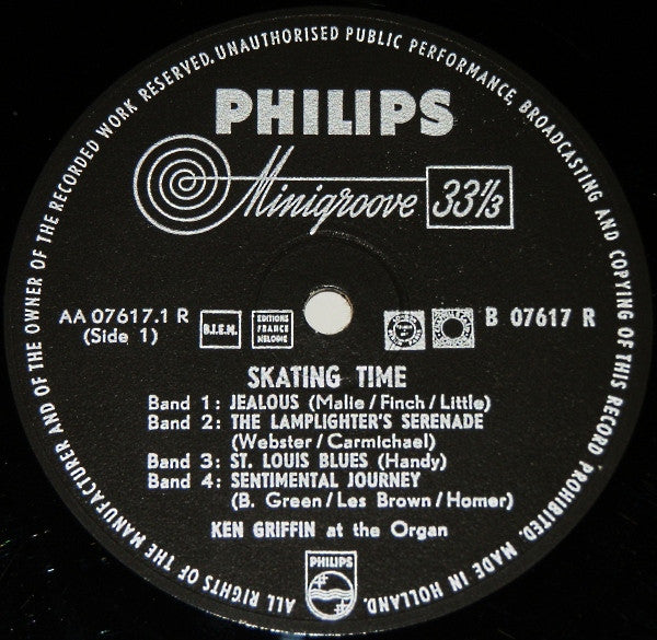 Ken Griffin (2) : Skating Time (10", Mono)