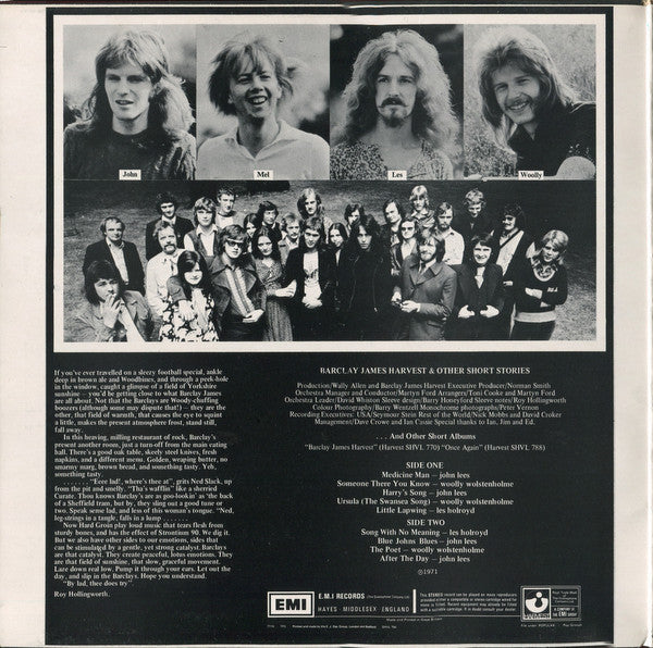 Barclay James Harvest : Barclay James Harvest And Other Short Stories (LP, Album, RP, Gat)