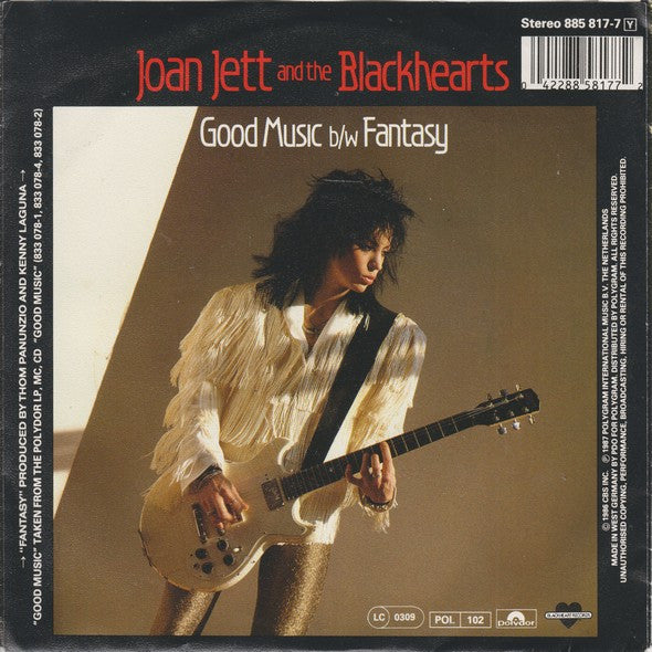 Joan Jett And The Blackhearts* : Good Music (7", Single)