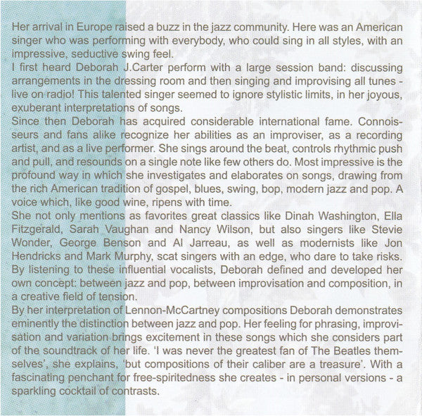 Deborah J. Carter : Daytripper (A Beatles Tribute) (CD, Album)