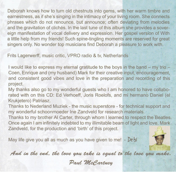 Deborah J. Carter : Daytripper (A Beatles Tribute) (CD, Album)