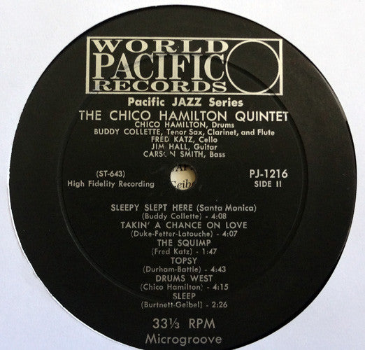 The Chico Hamilton Quintet : Chico Hamilton Quintet In Hi-Fi (LP, Album, Mono, RE, Hol)