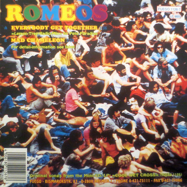 Romeos : Everybody Get Together (7", Single)